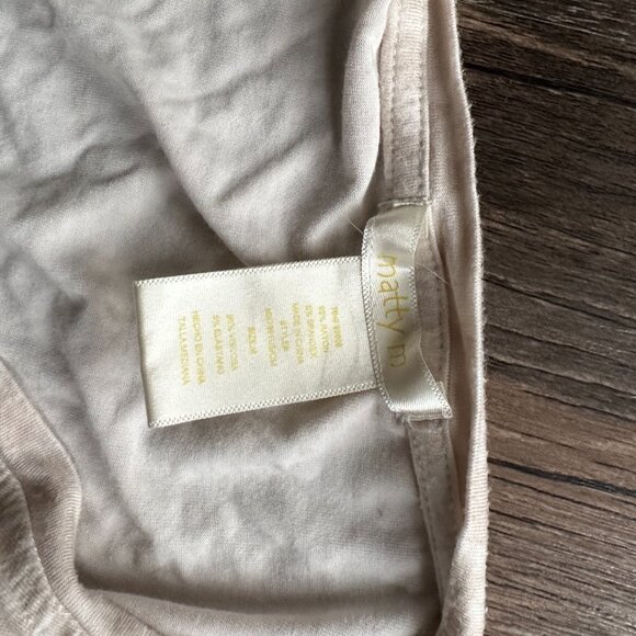 Natty M Beige Leopard Print High-Low T-Shirt - Size M - Picture 3 of 3